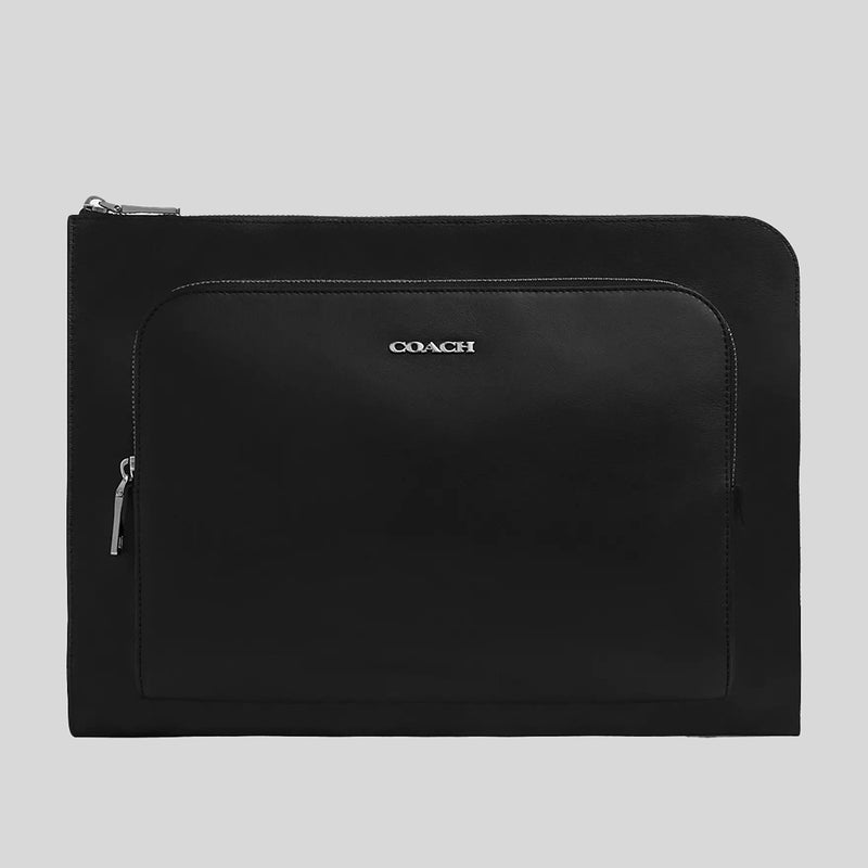 COACH Ethan Portfolio Silver/Black CU114