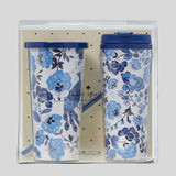 KATE SPADE Peacock Floral Tumbler And Thermal Mug Set Medium Blue K247747