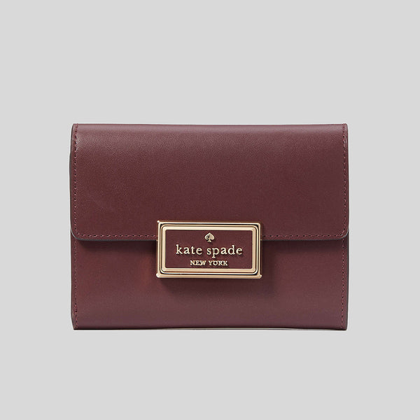 KATE SPADE Reegan Medium Flap Wallet Cherrywood KA599