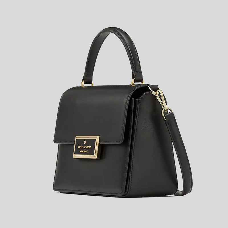 Kate Spade Reegan Top Handle Crossbody Bag Black KA755 – LussoCitta