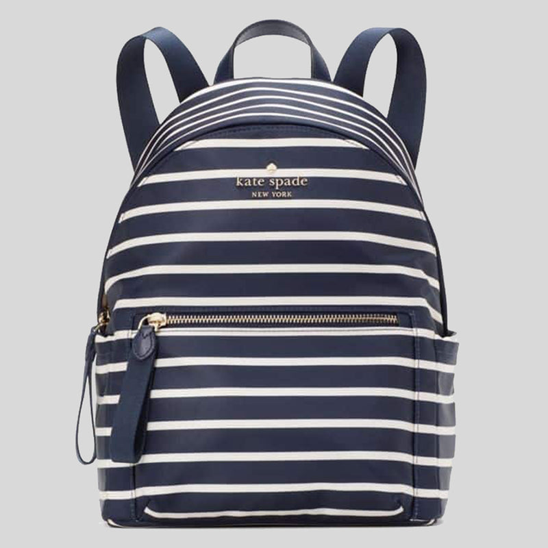 Kate Spade Chelsea Nylon Medium Backpack Blue Multi KB602