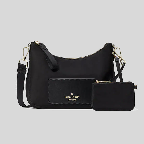 Kate Spade Chelsea Nylon Crossbody Bag Black KC528