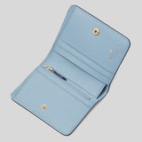 Kate Spade Madison Saffiano Leather Small Bifold Wallet Polished Blue KC581