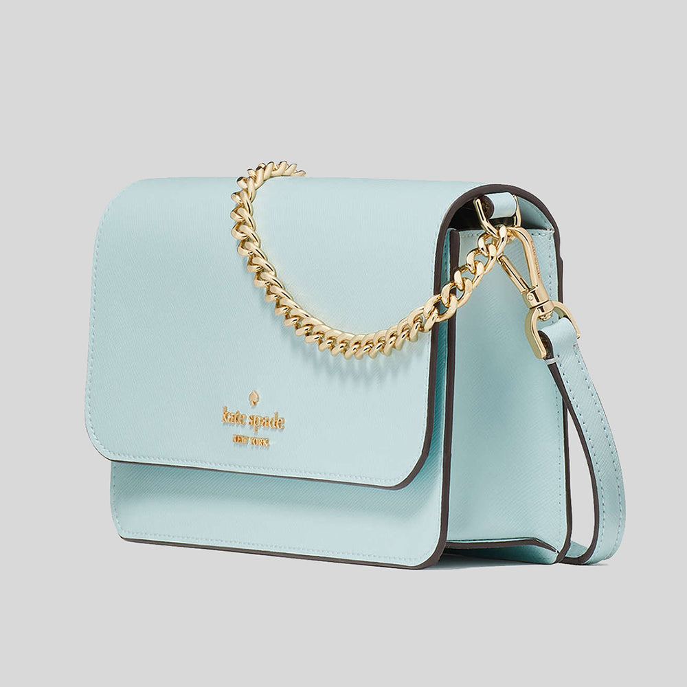 Online Kate Spade NWT Remi Tricolor Metallic Flap Crossbody Multi - BLUE