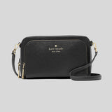 KATE SPADE Staci Dual Zip Around Crossbody Bag Black KG036