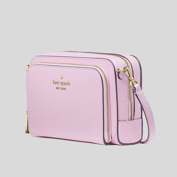 KATE SPADE Staci Dual Zip Around Crossbody Bag Berry Cream KG036