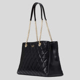 KATE SPADE Carey Quilted Tote Black KH229