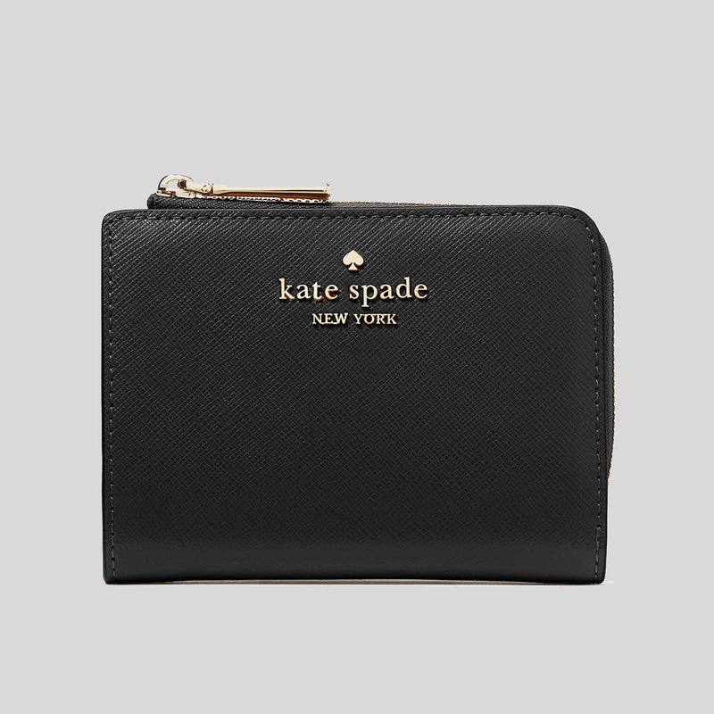 KATE SPADE Madison Small L Zip Wallet Black KH615 LussoCitta