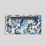 KATE SPADE Madison Vase Floral Large Slim Bifold Wallet Blue Multi KH776