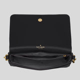 KATE SPADE Lena Mini Flap Crossbody Bag Black KH784