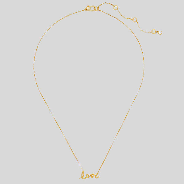 KATE SPADE Say Yes Love Pendant Gold KI174