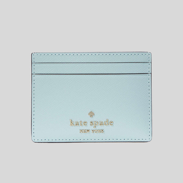 KATE SPADE Madison Small Slim Card Holder Blue Glow KI368