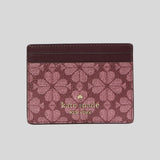 KATE SPADE Signature Spade Flower Small Slim Card Holder Grenache Multi KI371