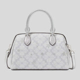 KATE SPADE Spade Flower Star Toss Small Dolly Duffle Crossbody Bag Platinum Grey Multi KI908