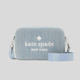 KATE SPADE Oh Snap Denim Camera Bag Blue Multi KK260