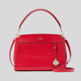 KATE SPADE Madison Medium Top Handle Satchel Ruby Red KK285