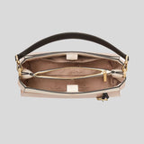 KATE SPADE Madison Medium Top Handle Satchel Toasted Hazelnut Multi KK286