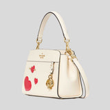 KATE SPADE Madison Puffy Heart Small Top Handle Satchel Meringue Multi KL147