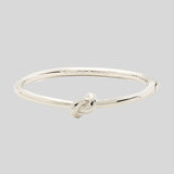 Kate Spade Sailor's Knot Hinge Bangle Silver O0R00065