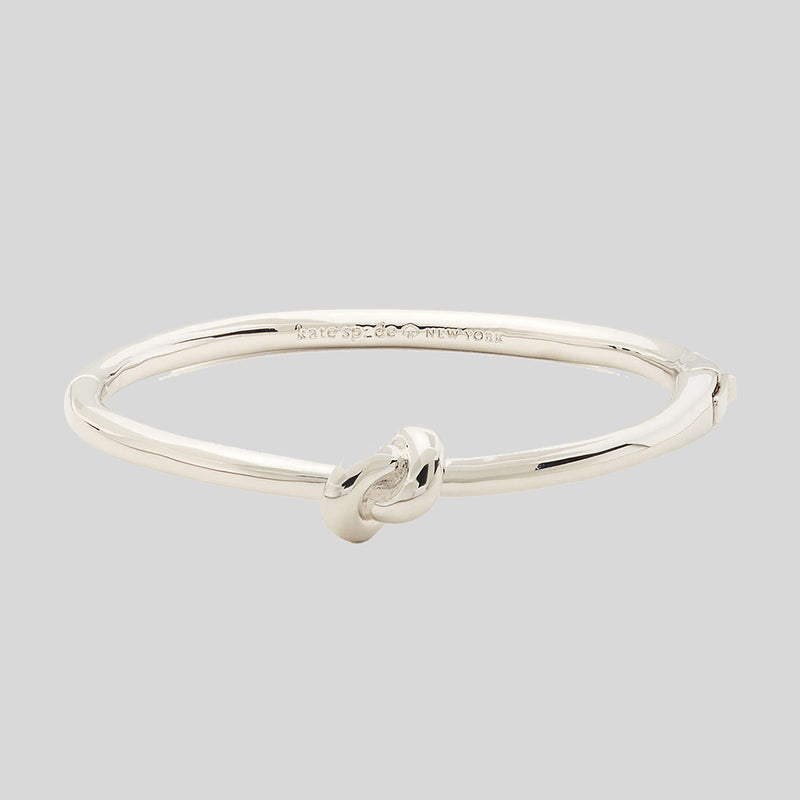 Kate Spade Sailor's Knot Hinge Bangle Silver O0R00065