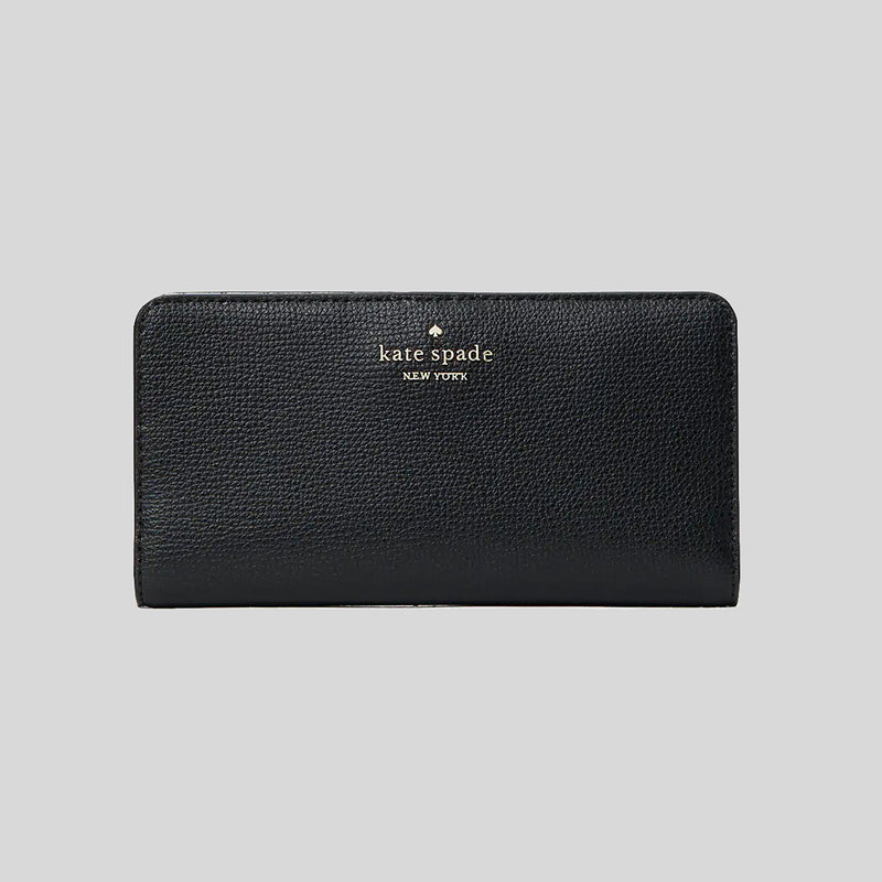 Kate spade black online leather wallet