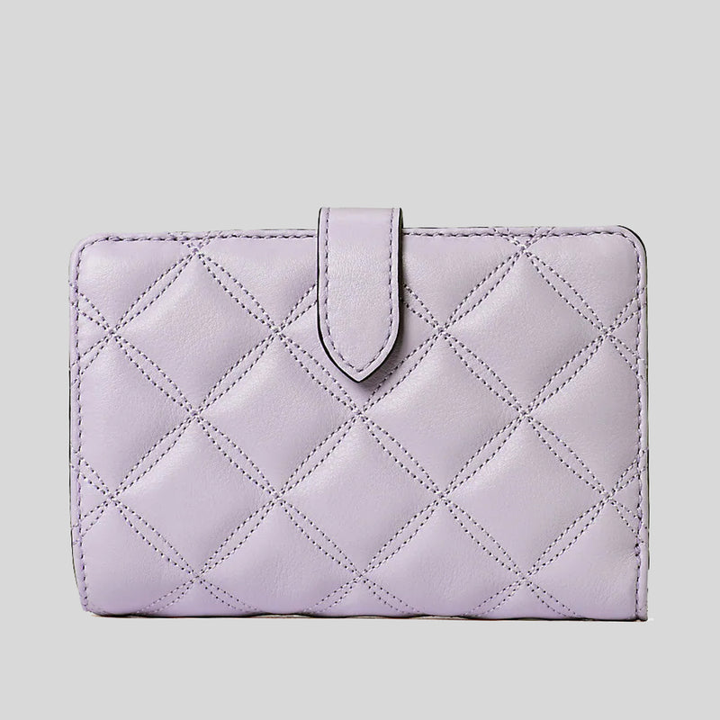 Kate Spade Natalia Medium Compact Bifold Wallet Lilac Frost WLRU6344