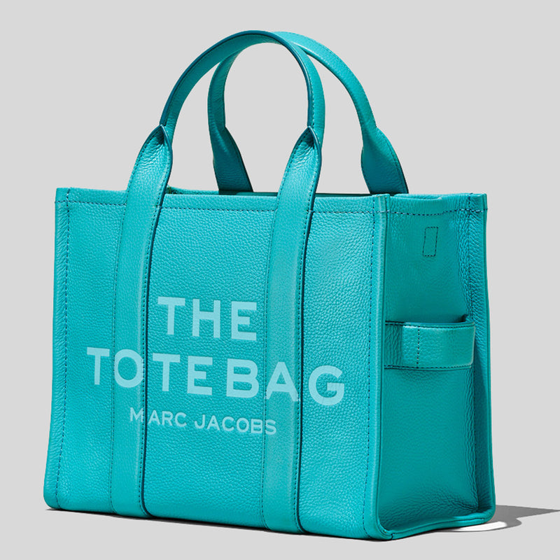 MARC JACOBS: The Tote Bag in grained leather - Blue  Marc Jacobs tote bags  H004L01PF21 online at