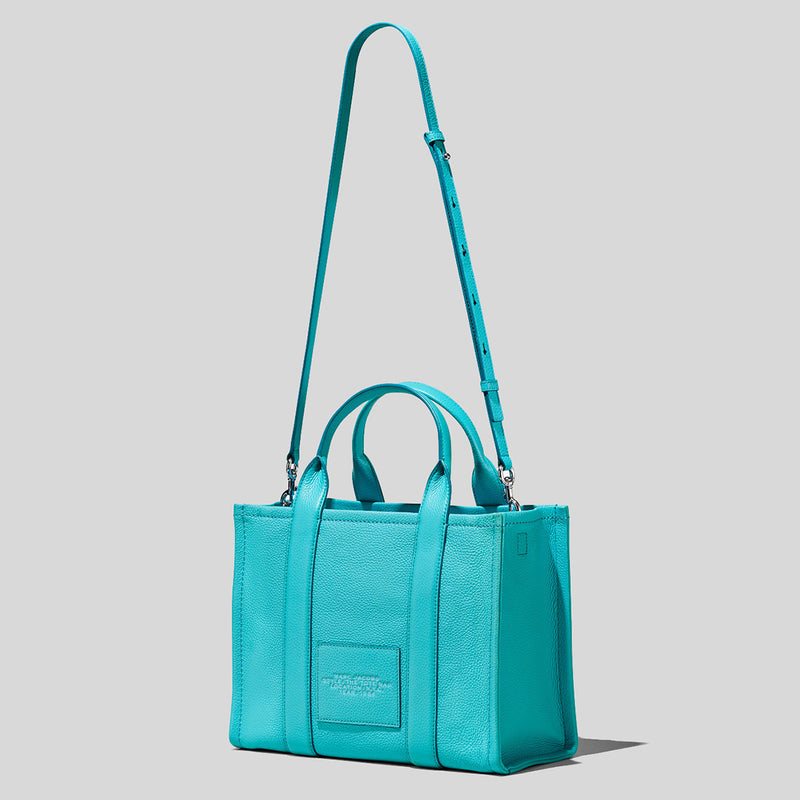 MARC JACOBS: The Tote Bag in grained leather - Blue  Marc Jacobs tote bags  H004L01PF21 online at