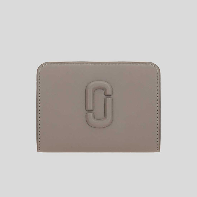 MARC JACOBS The Covered J Marc Mini Compact Wallet Cement 2S4SMP007S02