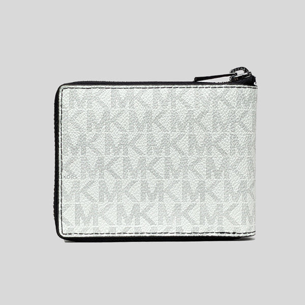 Michael Kors Men's Cooper Logo Zip-Around Wallet Bright White 36U2LCOF3B