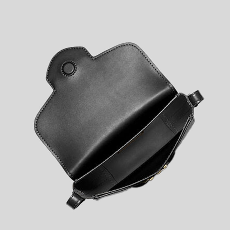 Michael Kors Reed Small Pebbled Leather Crossbody Bag Black 35F3G6RC1T
