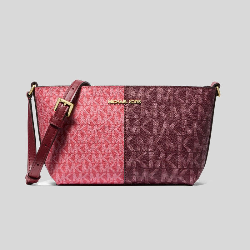 Michael kors jet set crossbody oxblood sale