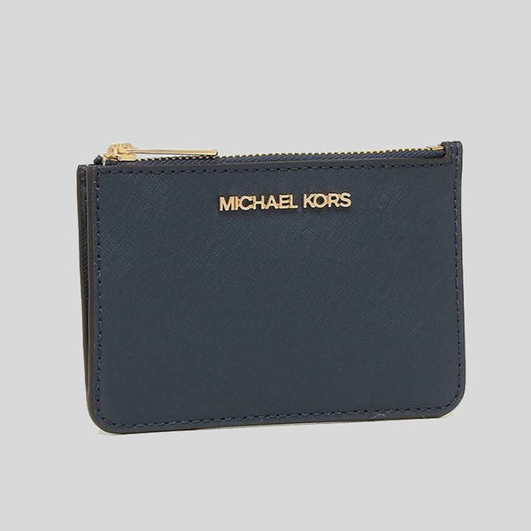 Michael Kors Jet Set Travel Small Top Zip Coin Pouch Navy 35F7GTVU1L