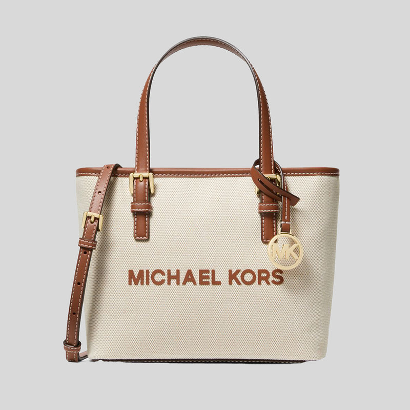 Michael kors jet set canvas tote hotsell