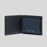 MICHAEL KORS Cooper Billfold Wallet With Passcase PL Blue 36U9LCRF6B