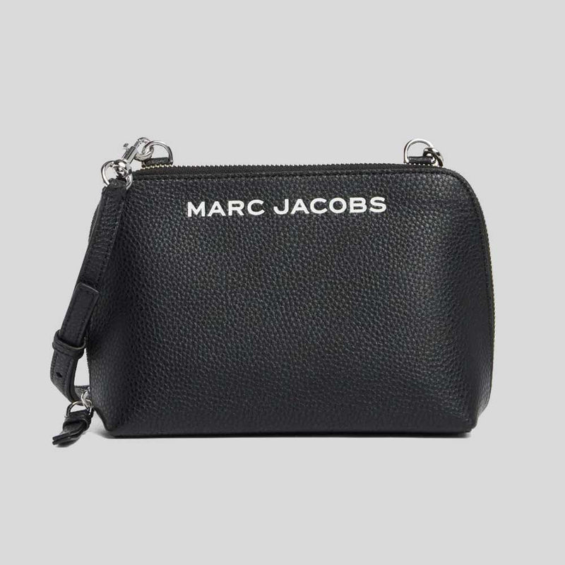 MARC JACOBS Grind Leather Crossbody Pouch Black 4F4HCR006H01