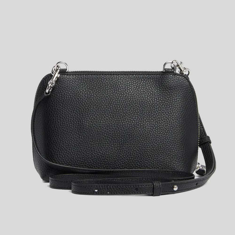 MARC JACOBS Grind Leather Crossbody Pouch Black 4F4HCR006H01