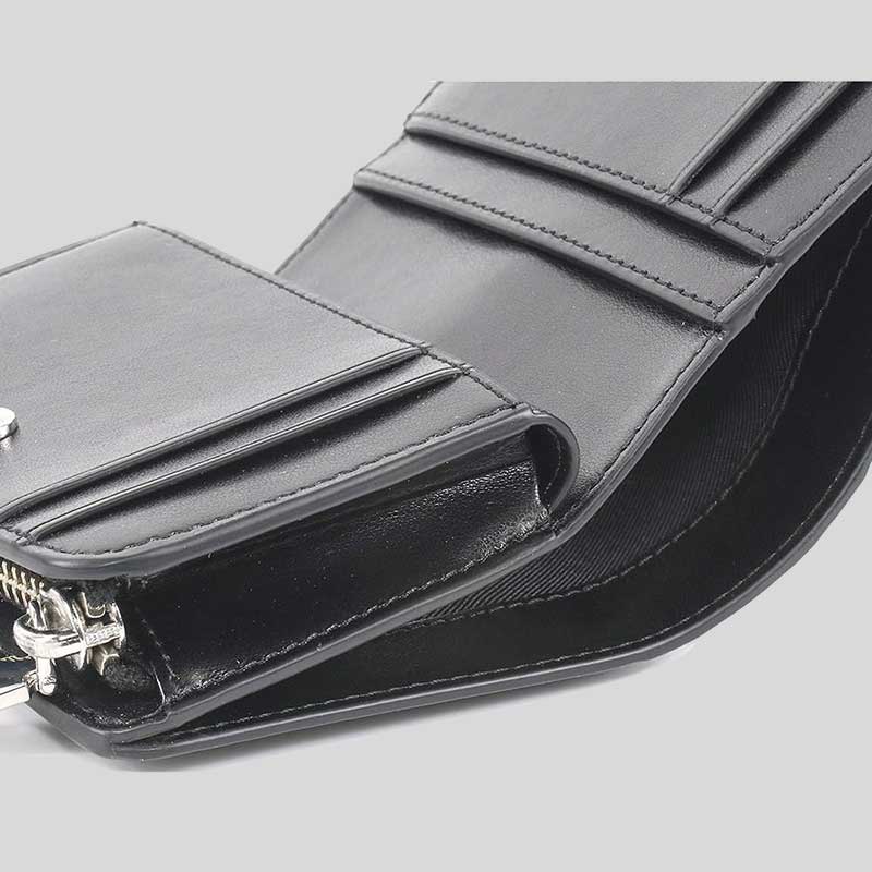 MARC JACOBS Bifold Wallet In Patent Black 4S4SMP002S02