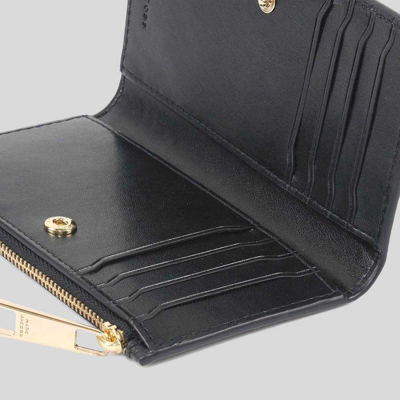 MARC JACOBS Groove Small Slim Bifold Wallet Black 4P4SMP025S01