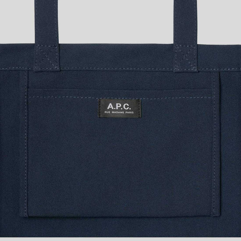 A.P.C. Rue Madame Unisex Tote Bag Dark Navy Blue PSAJSM61937IAK