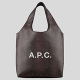 A.P.C Ninon Tote Bag Python-Embossed Blackberry PUABNM61565HAJ lussocitta lusso citta