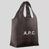 A.P.C. Ninon Tote Bag Python-Embossed Blackberry PUABNM61565HAJ