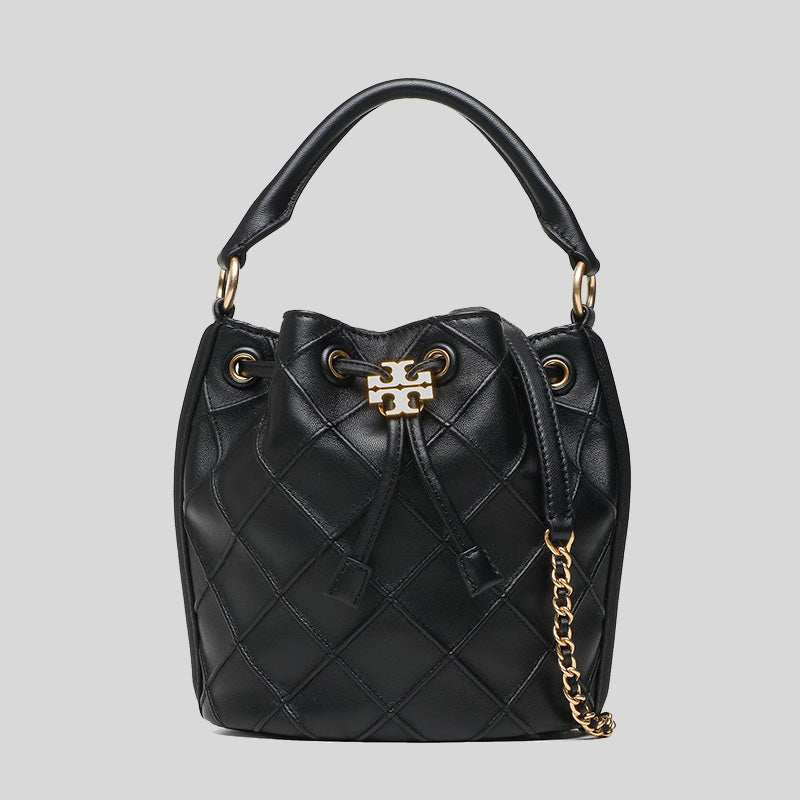 TORY BURCH  Small Fleming Soft Bucket Bag Black 142565