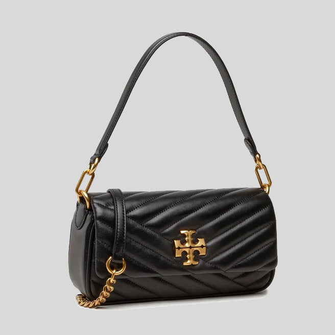 Buy Tory Burch Small Kira Chevron Flap Shoulder Bag, Black Color Women