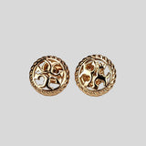 Tory Burch Rope Logo Stud Earring Rose Gold 136618