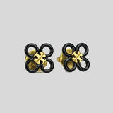 Tory Burch Britten Cut Out Studs Black 139802