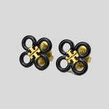 Tory Burch Britten Cut Out Studs Black 139802