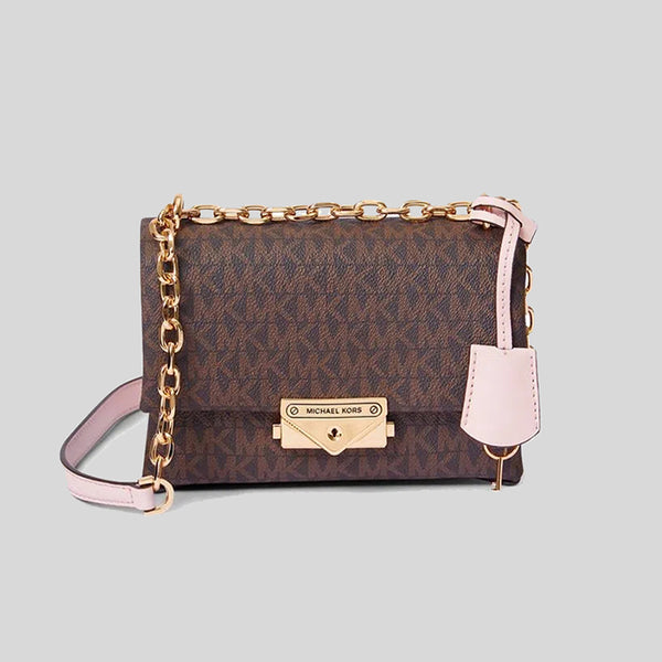 Michael Kors Mercer Extra-Small Logo and Leather Crossbody Bag Brown 3 –  LussoCitta