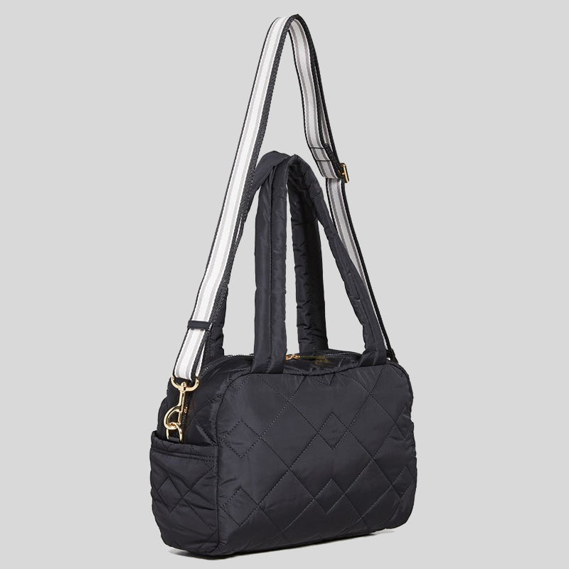 The Duffle Leather Shoulder Bag in Black - Marc Jacobs